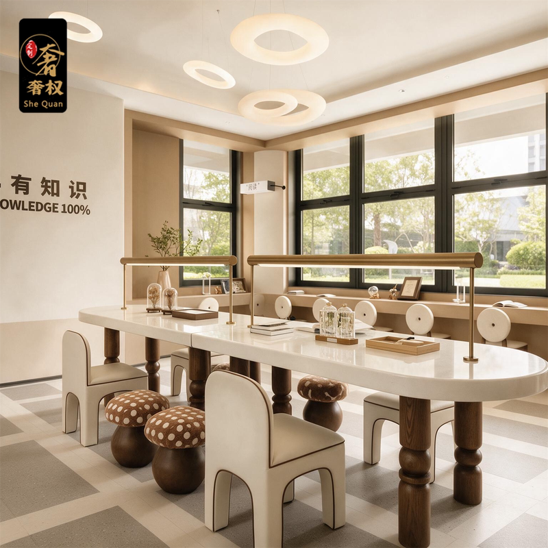 Hotel Lobby Mezzanine Reading Table, Display Table, Library Desk, Sales Office Craft Area, Children's Table and Chair Furniture