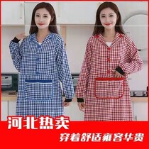 Apron Women Autumn Winter Flipped fashion thin Kitchen Anti Oil Slicks Cute Fashion Family to Work