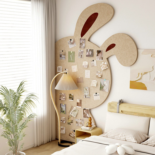 照片墙背景板毛毡板高级感客厅墙面装饰免打孔相册墙自粘毛毡墙贴