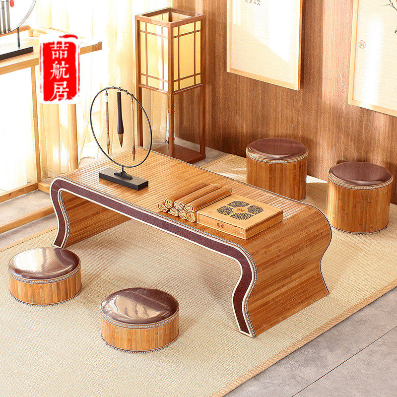 Antique floating window small tea table day style tatami table Dining Room Table Balcony Kang Table Chinese School Table Calligraphy Table small short table