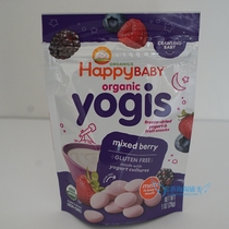 American Happy baby Organic yogurt Dissolved beans Small dissolved beans Blueberry Mixed berry flavor 28g baby snacks