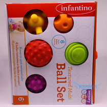 USA Buy Infantino Baby Hand Grab Ball Perception Ball Texture Ball Early Education Enlightenment Toys