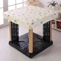 Electric baking table tablecloth cover leather waterproof and oil-proof square pu leather table cover towel thickened winter anti-dirty leather cover