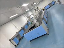 Laboratory bench steel wood edge bench balance sink tap CCTV chemical test table full steel ventilation cabinet