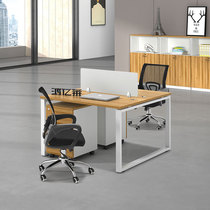 Chongqing Staff Desk Chair Combination Cassette Computer Desk Suboffice Furniture Single 2 4 People Screen station