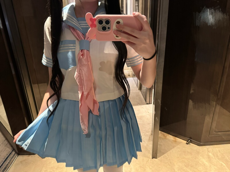 [in Stock] Bodyline Japanese Brand New Sailor Suit Full Set Jk Uniform Aqua Color