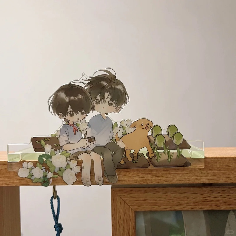 New Merchandise from the Series Old Friends New Beginnings Featuring Shen Baoshan and Li Chishu, High-Quality Acrylic Table Stand Figures for Collection