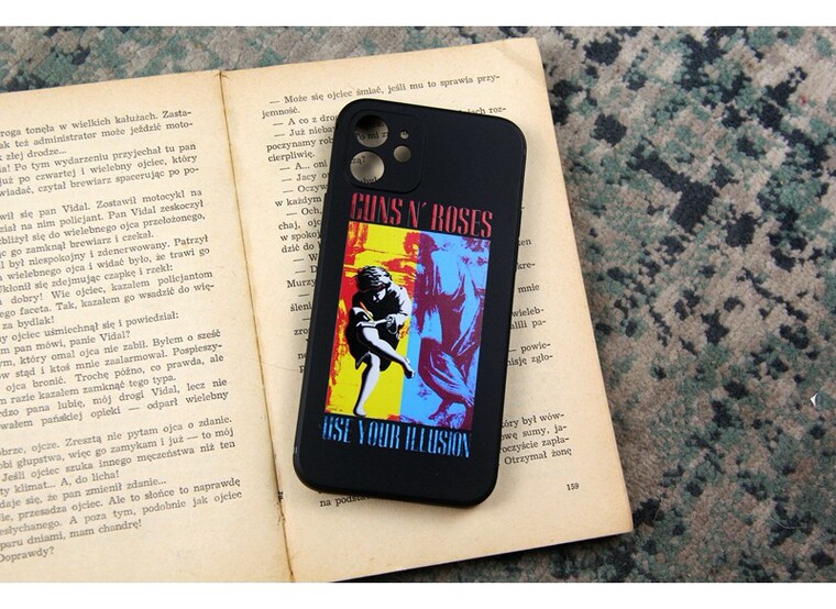 Guns And Roses New Metal Band Illustration 15, 14, 13, 12, 11 iPhone Case