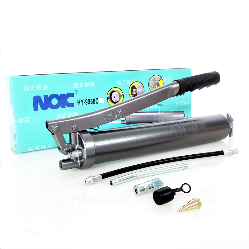 Japan NOK imported butter gun excavator equipment lubricant bull oil gun 600cc heavy manual oil leakage protection