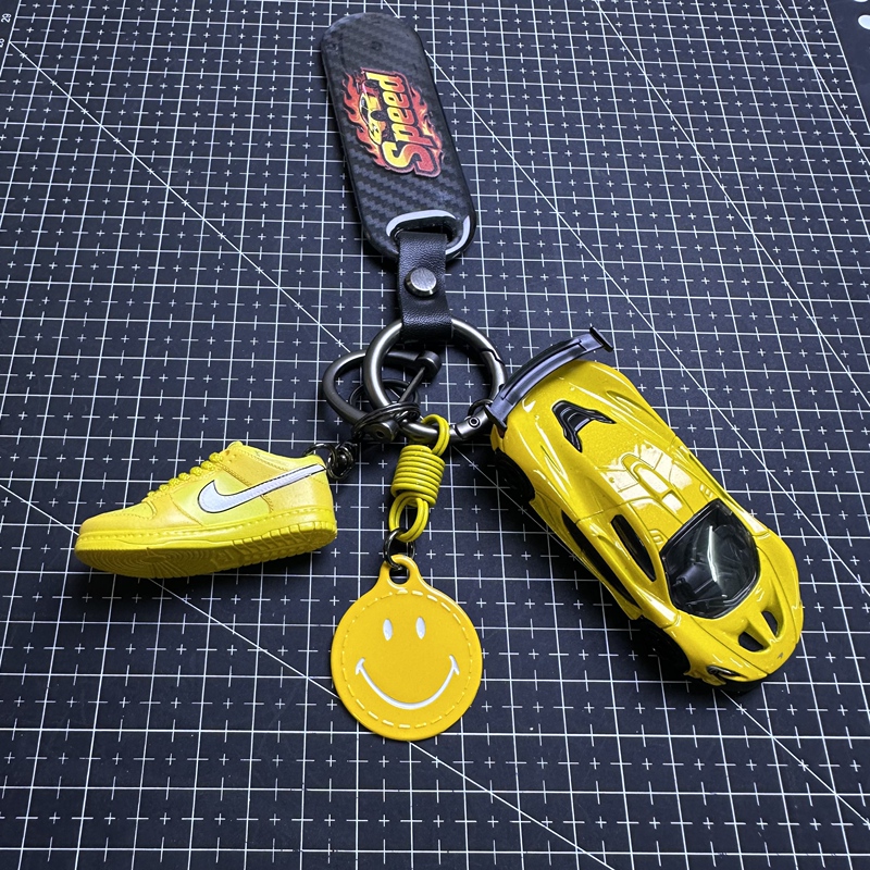 Mclaren Genuine 1:64 Scale Car Model DIY Keychain Pendant Bag Accessory