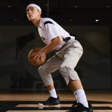 Быстросохнущие спортивные летние шелковые тонкие баскетбольные штаны для тренировок, для бега, свободный прямой крой