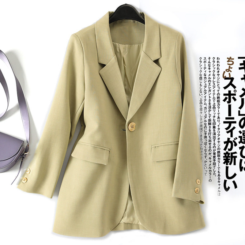 Italian Big Brands Foreign Trade Women's Clothing Mall Cut of Bull Goods Withdrawal Closeout Single Tail Goods Professional Single-Grain Buttoned Suit Jacket