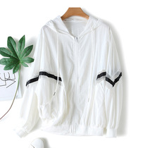 Sunscreen clothing short loose sunscreen clothing spliced mesh student casual breathable thin jacket 2020 new womens fashion
