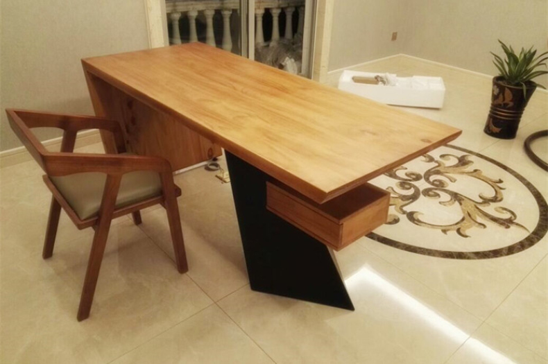 Bàn chủ tịch bàn gác xép retro ông chủ hiện đại tối giản gỗ rắn máy tính để bàn bàn máy tính sáng tạo Bắc Âu - Bàn bàn học đẹp
