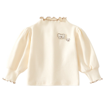 Girls long-sleeved T-shirt spring and autumn 2024 new style childrens bottoming shirt autumn princess autumn baby top