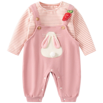 Девушка Костюм Весна 2024 Новый Океан Qi Trendy Baby Baby Back Back With Pants Two Sets Children