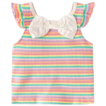 Girls vest sling summer thin outer wear 2024 new baby sleeveless T-shirt with summer childrens top inside