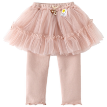 Girls pants autumn 2024 new style baby leggings childrens trousers spring and autumn childrens skirts autumn