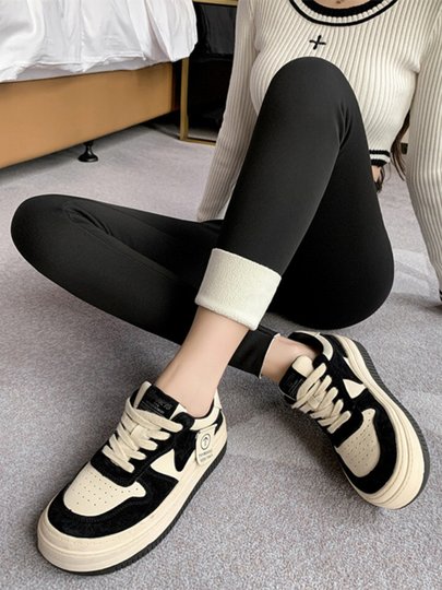 Lamb Wool Shark Pants for Women, Autumn and Winter 2025 New Style, Outerwear That Makes Legs Look Slim, Warm and Fleece-Lined Leggings