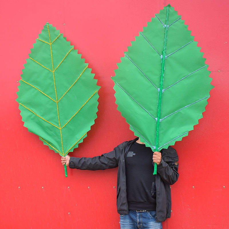 Large Dance Leaves Subfake Leaves Green Emulation Large Leaf Dance Props Big Leaves Performance Props Flowers
