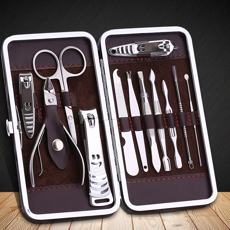 Stainless steel full trim toenail set gadget toe custom set high-end household nail clippers set