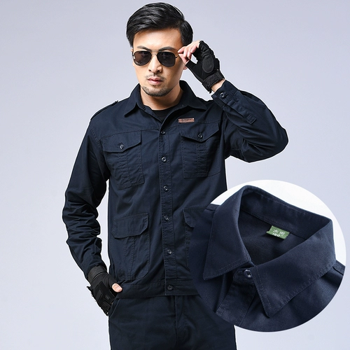 Хлопковый летний тонкий износостойкий камуфляжный комплект для работы, рабочая одежда, защита от ожогов