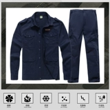 Хлопковый летний тонкий износостойкий камуфляжный комплект для работы, рабочая одежда, защита от ожогов