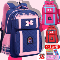 2021 Korean version of the new school bag primary school students girls 1-3-6 grade cute net red childrens spine protection and load reduction backpack