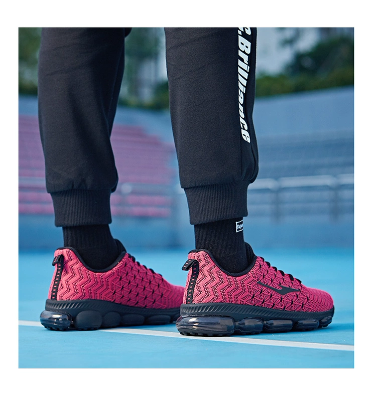Giày chạy bộ Hongxing Erke phụ nữ mùa thu mới giày thông thường mang sốc hấp thụ đầy đủ lòng bàn tay đệm giày chạy giày thể thao