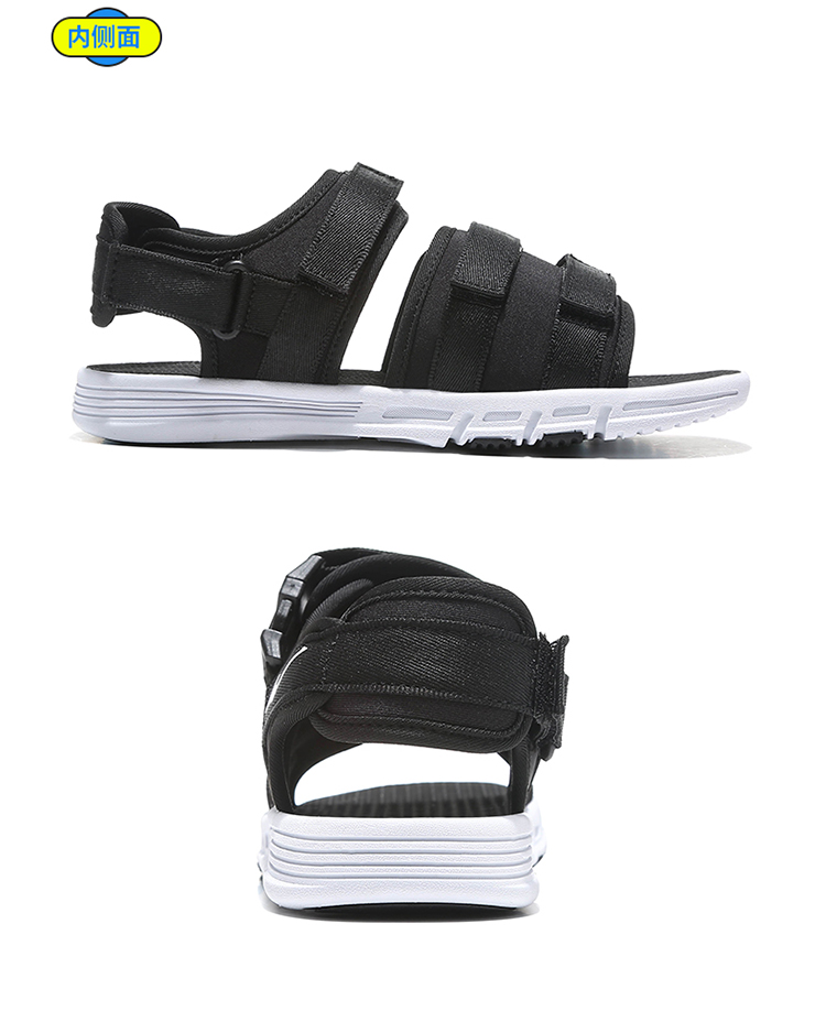 Giày dép nam Hongxing Erke 2019 mùa thu đích thực trẻ em lớn trẻ em học sinh Velcro thoáng khí đi biển - Giày dép trẻ em / Giầy trẻ dép crocs trẻ em