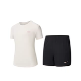 Летний быстросохнущий спортивный костюм, футболка с коротким рукавом для бадминтона, шорты, для бега