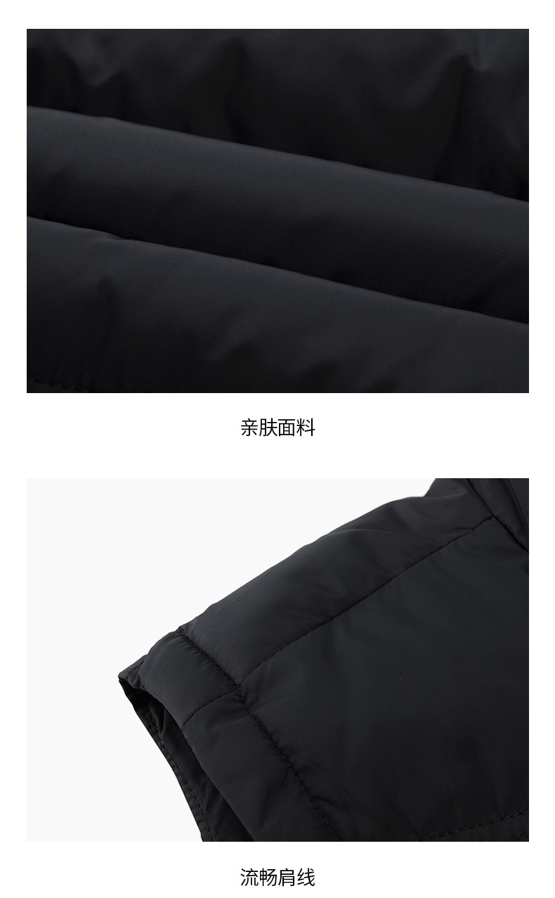 Áo khoác thể thao nam Hongxing Erke cotton 2019 thu đông mới đào tạo toàn diện chạy nam đứng cổ áo vest - Áo thể thao áo khoác tập gym nữ