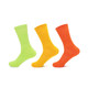 Hongxing Erke Socks ແມ່ຍິງ 3 ຄູ່ຖົງຕີນກິລາຖົງຕີນແມ່ຍິງແລ່ນກາງທໍ່ socks ວິທະຍາໄລແບບ Dopamine Stockings