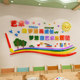 Art training class wall decoration wall stickers 3D three-dimensional children's art classroom wall layout class cultural wall paintings