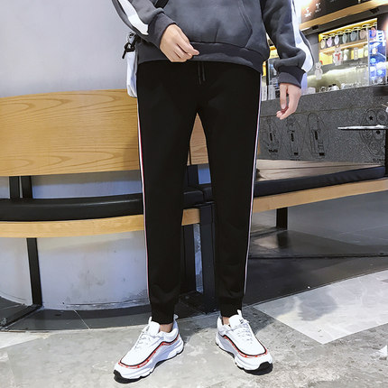 官方旗舰店男装直筒长裤8A21KM男式休闲裤单