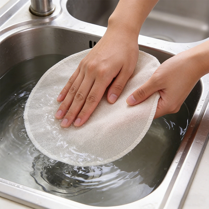 Steamer Cloth Kitchen Supplies Round Steamer Mat Breathable Water-Absorbent Reusable Steamer Liner Thickened