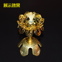 Lotus retractable lamp holder glass fiber wick for Buddha liquid ghee special wick for Buddha front long light for lamp