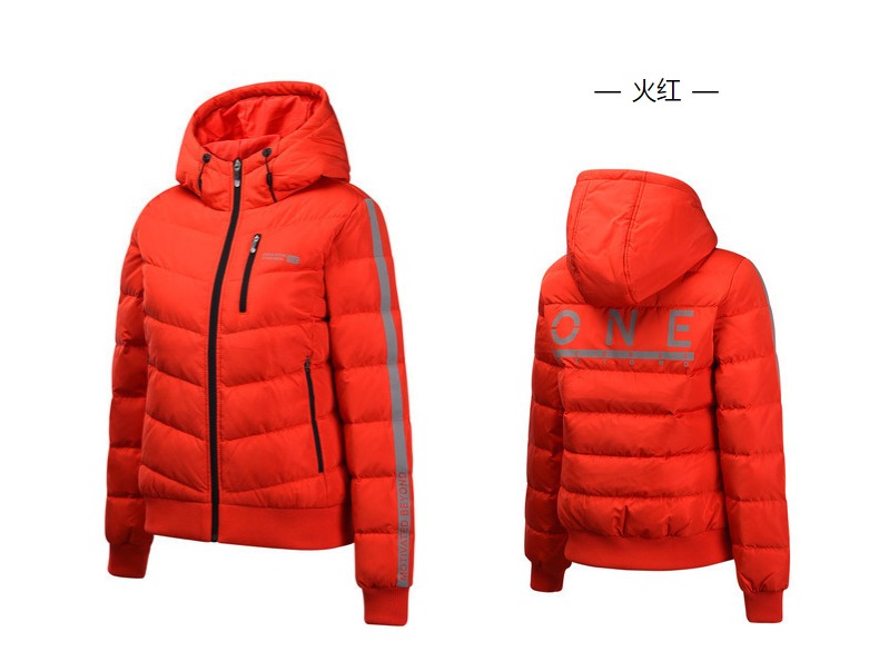 Áo khoác nữ 361 xuống đoạn ngắn 2018 mới chính hãng 361 độ áo khoác nữ mùa đông áo khoác mỏng thể thao nữ - Thể thao xuống áo khoác 260
