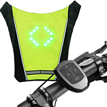  Personalized bicycle remote control turn signal clothes LED luminous backpack Riding equipment Parent-child outdoor sports new products