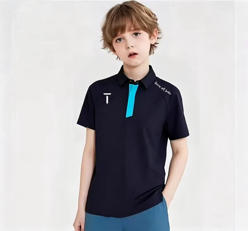 Europeantour European Tour Golf Children's Clothing Youth 25 New Lightweight Breathable Short-Sleeve T-Shirt Europeantour European Tour Golf Children's Clothing Youth 25 New Lightweight Breathable Short-Sleeve T-Shirt