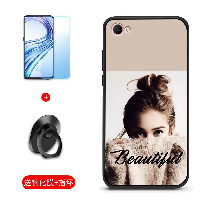 Oppoa3 vỏ điện thoại di động nữ mô hình điện thoại di động chống rơi bộ mờ micro bảo vệ cá tính ban đầu sáng tạo bao gồm tất cả vỏ silicon mềm - Phụ kiện điện thoại di động ốp lưng realme 3