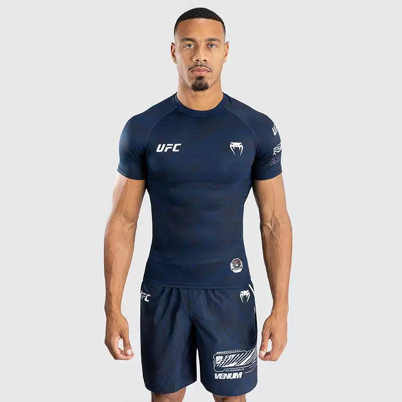 VENUM Venom UFC4.0 Бойцовская неделя Мужские леггинсы с короткими рукавами, спортивные, бокс, фитнес, тренировка, беговые топы