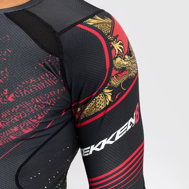 Спортивная кофта VENUM для бокса, длинный рукав, для зала, тренировки, обтягивающая