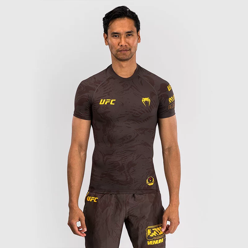 VENUM Venom UFC4.0 Бойцовская неделя Мужские леггинсы с короткими рукавами, спортивные, бокс, фитнес, тренировка, беговые топы