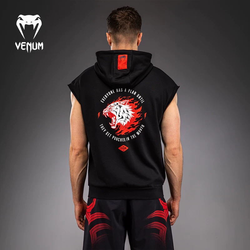 Футболка VENUM без рукавов, спортивное худи для зала для тренировки для отдыха, для бега