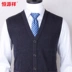 Áo len cổ lọ màu sắc cứng rắn áo khoác len mỏng Dệt kim Vest