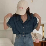 Летняя ретро дизайнерская рубашка для отдыха, в корейском стиле, оверсайз, короткий рукав