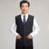 Áo len mùa xuân trung niên và áo len cổ nam áo vest nam hàn quốc Dệt kim Vest
