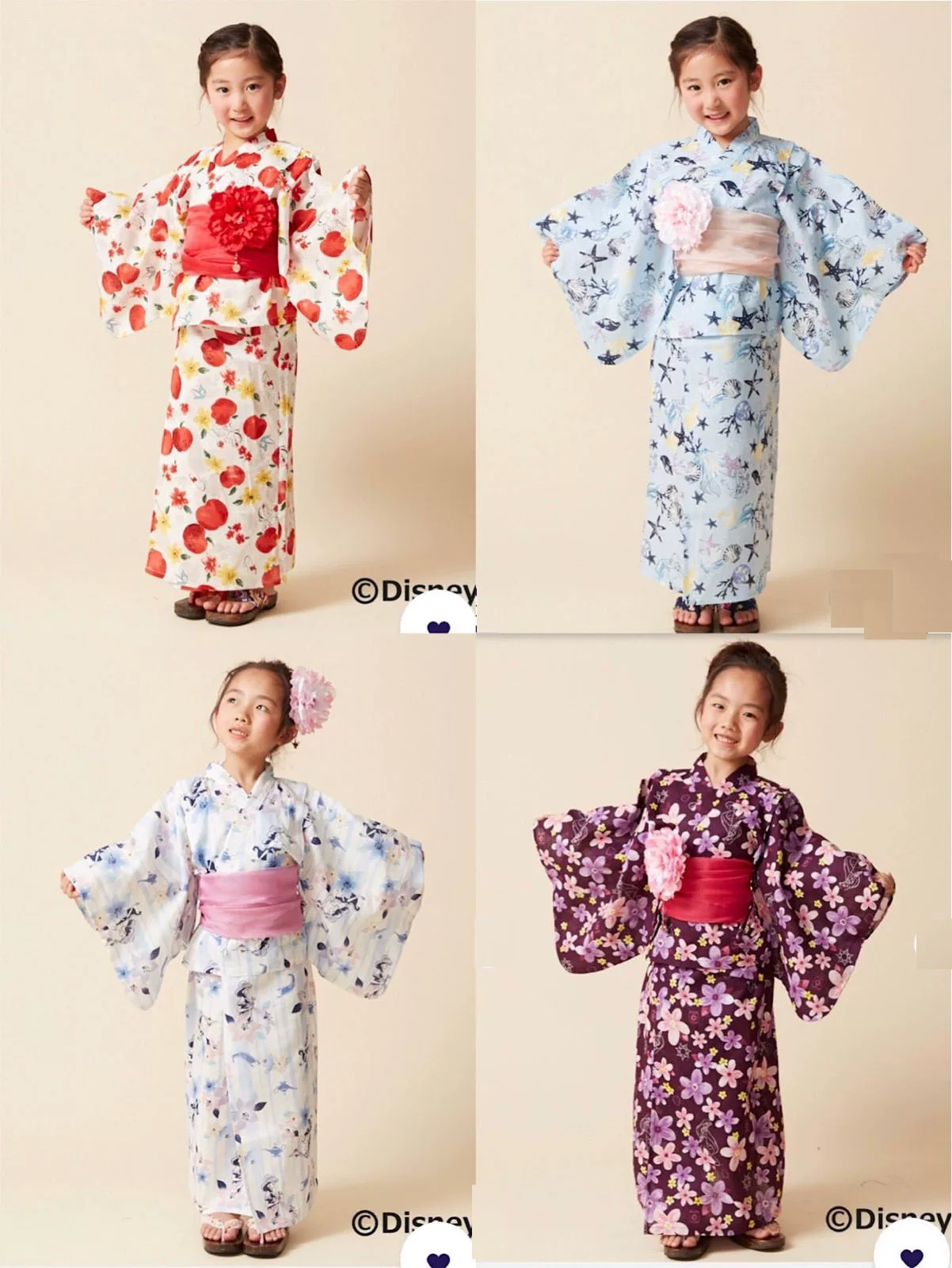 Japanese children's split bathrobe, cotton cloth, style
