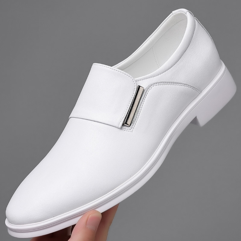 Men's Shoes 2026 Spring and Autumn Thin Genuine Leather White Shoes Versatile Casual Shoes Business Formal Leather Shoes Men's Height-Increasing Wedding Shoes Men's Shoes 2026 Spring and Autumn Thin Genuine Leather White Shoes Versatile Casual Shoes Business Formal Leather Shoes Men's Height-Increasing Wedding Shoes